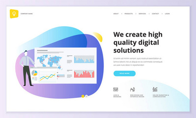 網(wǎng)頁(yè)設(shè)計(jì)模板集。現(xiàn)代矢量插畫(huà)概念為網(wǎng)站和移動(dòng)網(wǎng)站開(kāi)發(fā), Seo, 移動(dòng)應(yīng)用, 業(yè)務(wù)解決方案。易于編輯和自定義