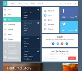為網(wǎng)頁設(shè)計師和開發(fā)人員準備的30個免費扁平化ui套件
